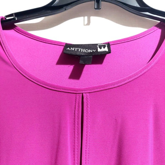 Anttony Originals Womens Sm Lounge Overlay‎ Top and Pants Polyester Blend Purple - Picture 2 of 7